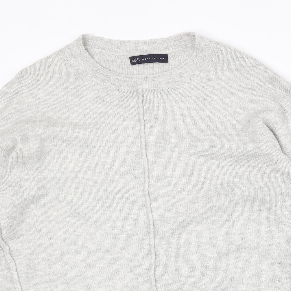 Womens UK Size S Marks and Spencer Grey Pullover Jumper