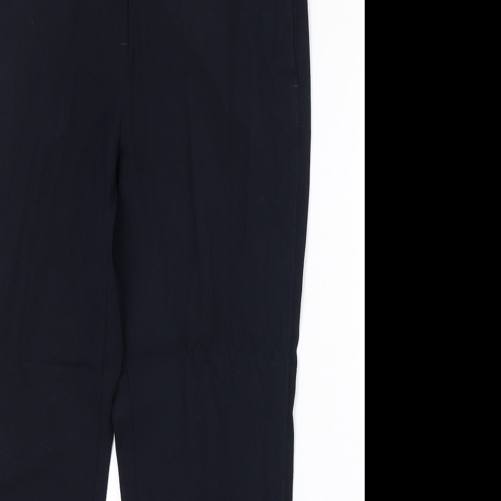 Womens UK Size 14 Marks and Spencer Regular Fit Dress Pants Blue Trousers