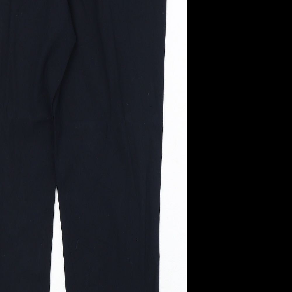 Womens UK Size 14 Marks and Spencer Regular Fit Dress Pants Blue Trousers