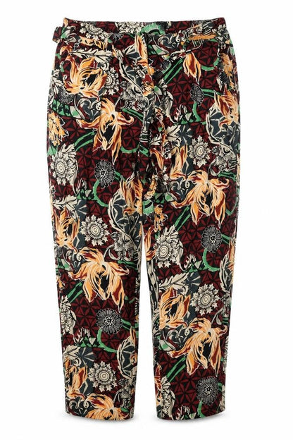 Womens UK Size 8 River Island Regular Fit Cropped Multicoloured Trousers