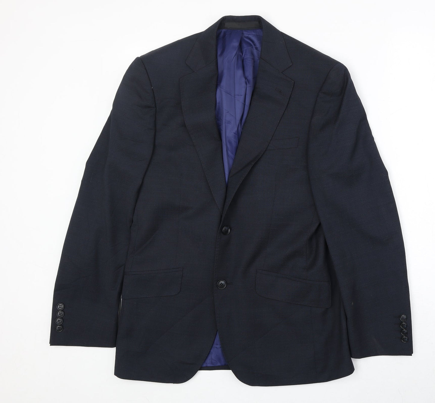 Mens UK Size 36 Marks and Spencer Regular Blue Suit Jacket