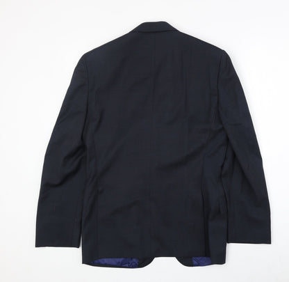 Mens UK Size 36 Marks and Spencer Regular Blue Suit Jacket