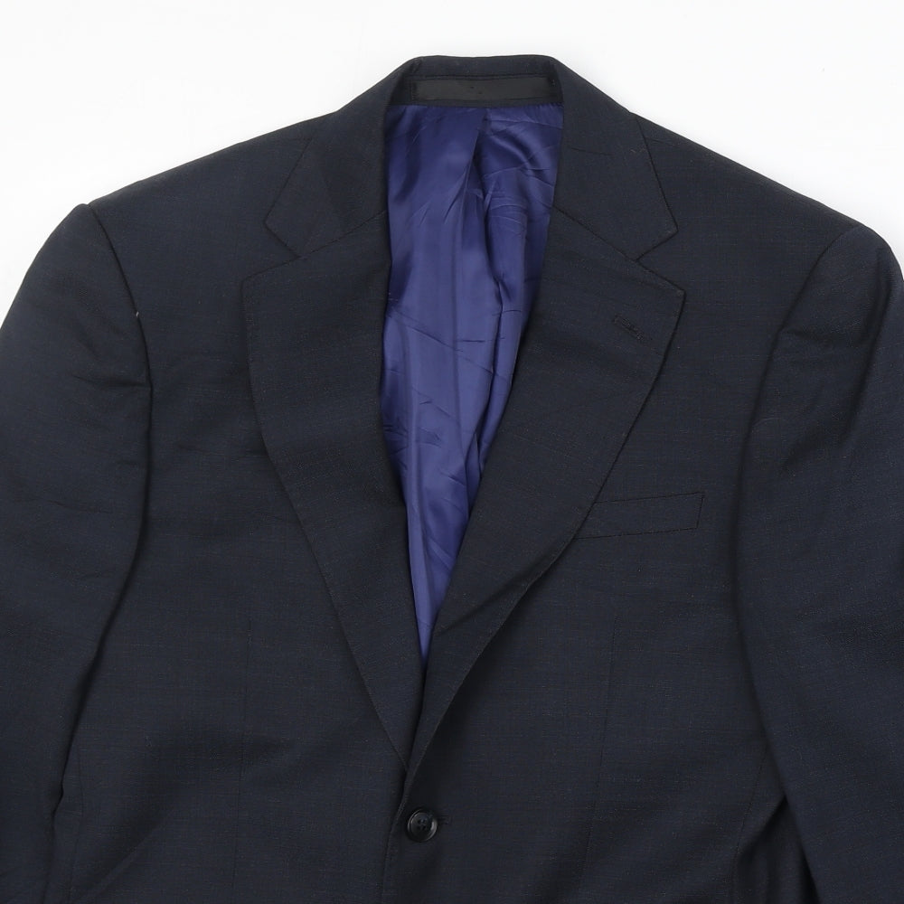 Mens UK Size 36 Marks and Spencer Regular Blue Suit Jacket