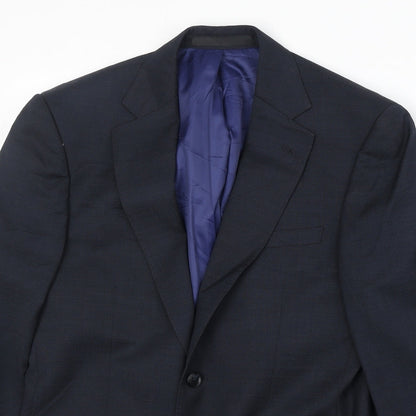 Mens UK Size 36 Marks and Spencer Regular Blue Suit Jacket