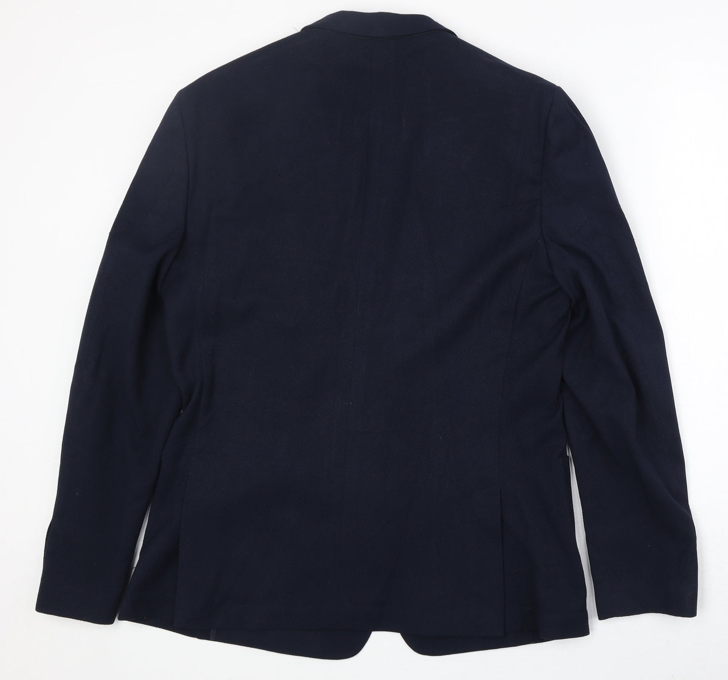 Mens UK Size 40 River Island Regular Blue Suit Jacket