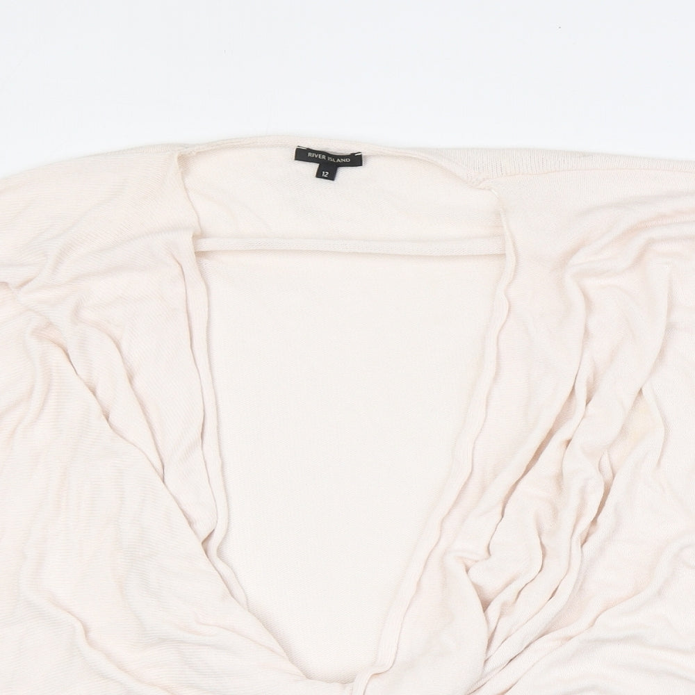 Womens UK Size 12 River Island Pink Pullover Jumper