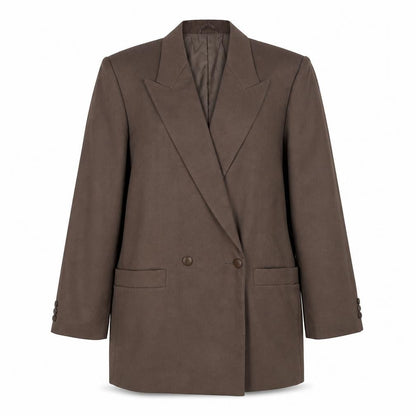 Womens UK Size 12 Classic Regular Brown Suit Jacket