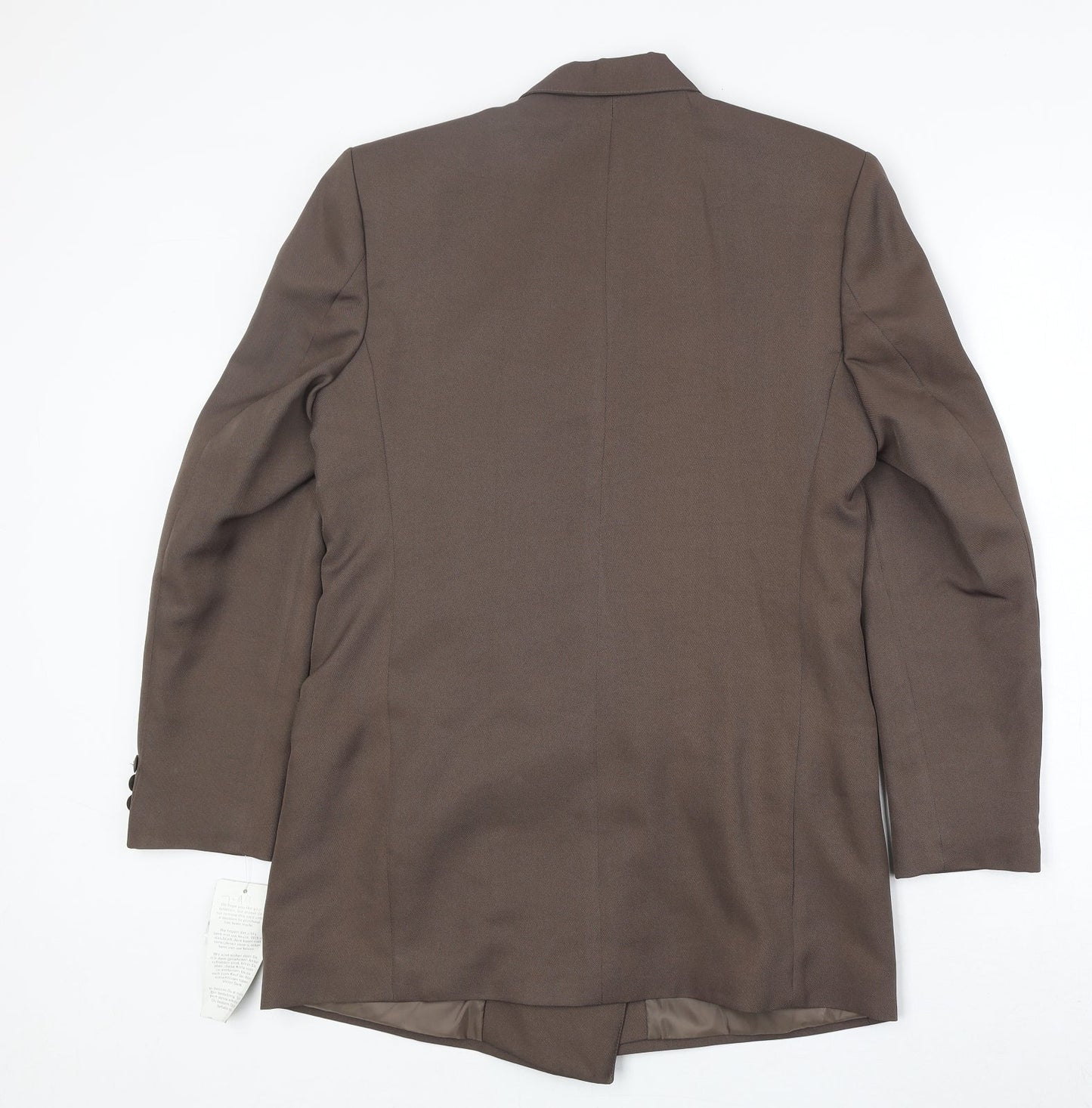 Womens UK Size 12 Classic Regular Brown Suit Jacket