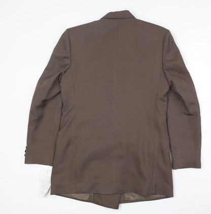 Womens UK Size 12 Classic Regular Brown Suit Jacket