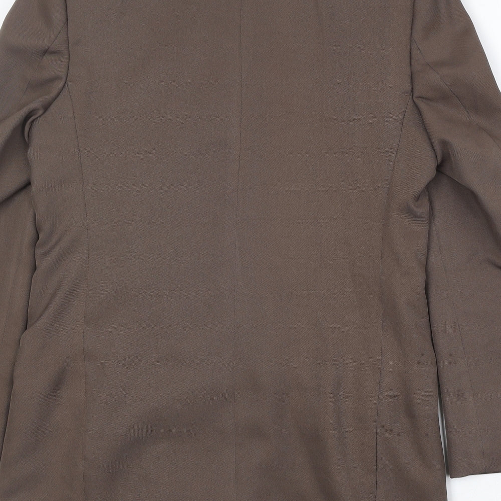 Womens UK Size 12 Classic Regular Brown Suit Jacket