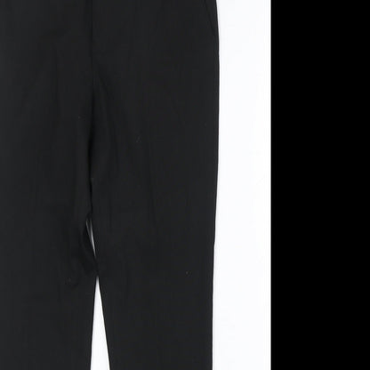 New Look Mens Black Polyester Dress Pants Trousers Size 30 in Regular Zip