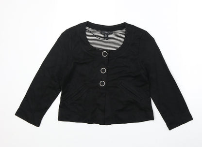 Womens UK Size XS H&M Black Jacket
