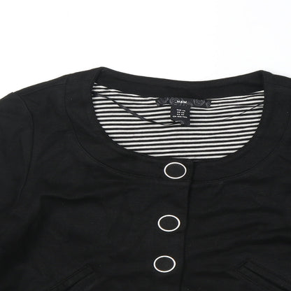 Womens UK Size XS H&M Black Jacket