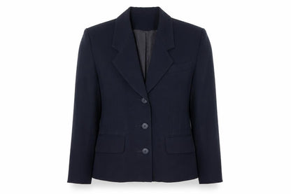 Elliott Lauren Womens Blue Polyester Jacket Blazer Size 8