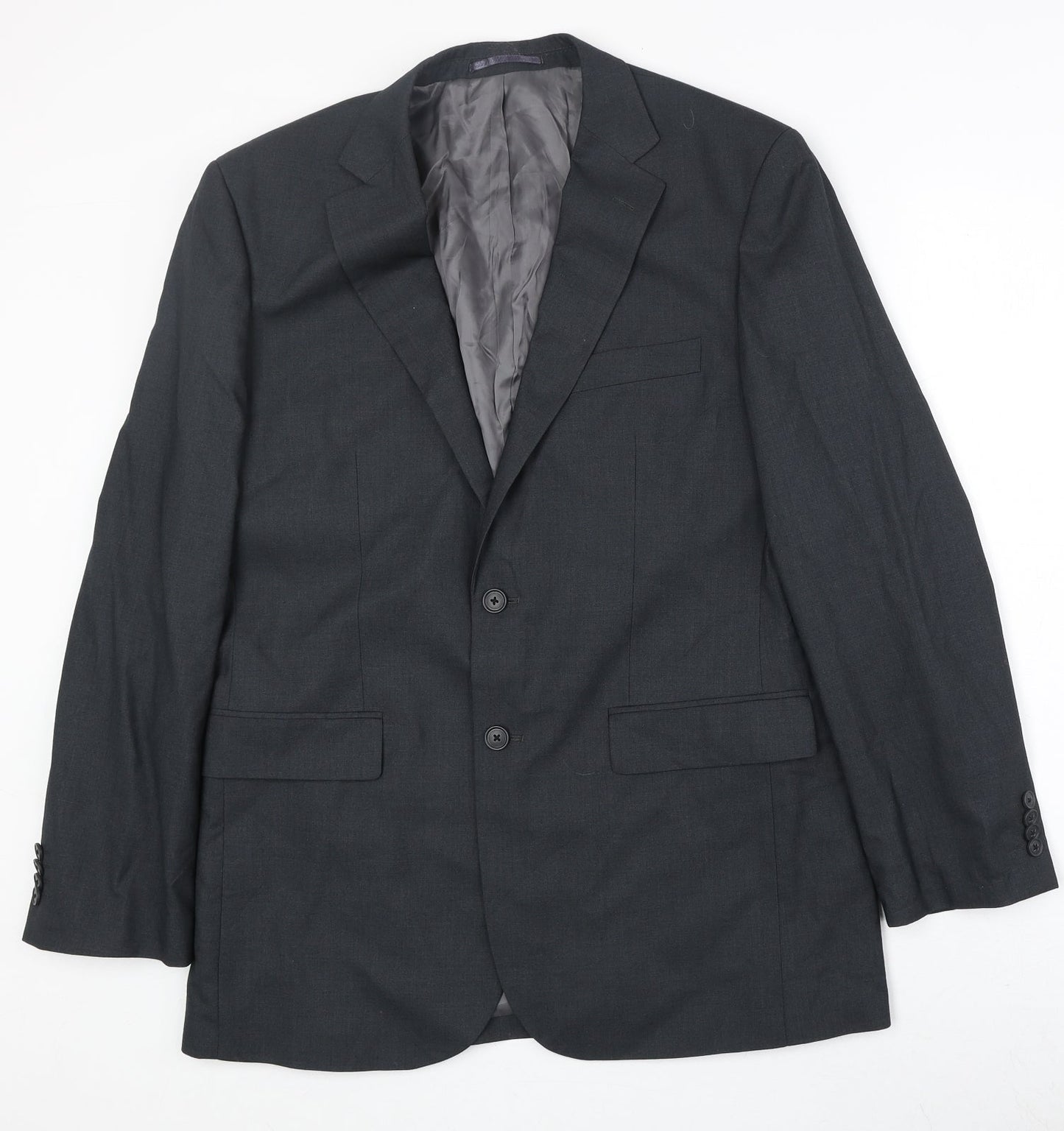 Mens UK Size 40 Burton Regular Grey Suit Jacket