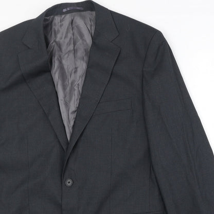 Mens UK Size 40 Burton Regular Grey Suit Jacket
