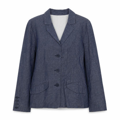 Boomerang Womens Blue Jacket Blazer Size 12 Button