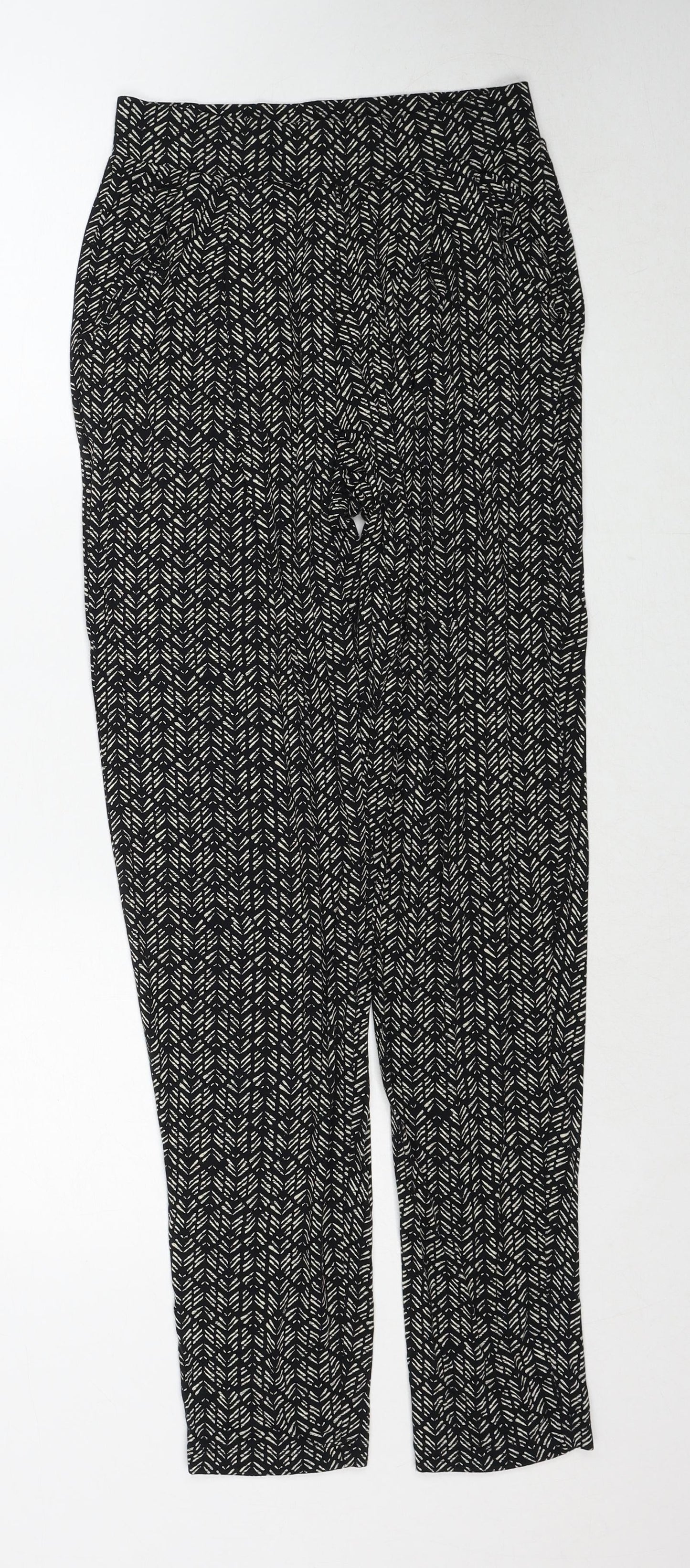Womens UK Size 6 H&M Regular Fit  Black Trousers