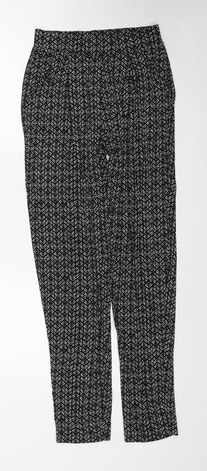 Womens UK Size 6 H&M Regular Fit  Black Trousers