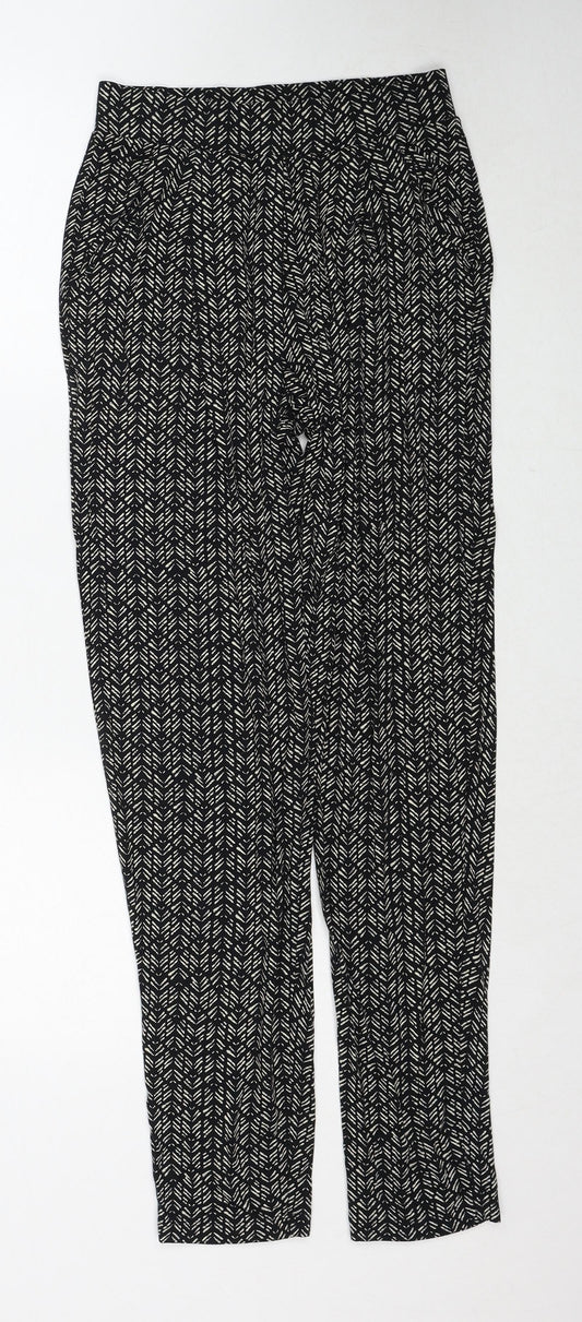 Womens UK Size 6 H&M Regular Fit  Black Trousers