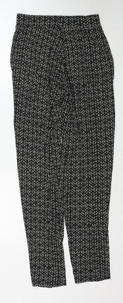 Womens UK Size 6 H&M Regular Fit  Black Trousers