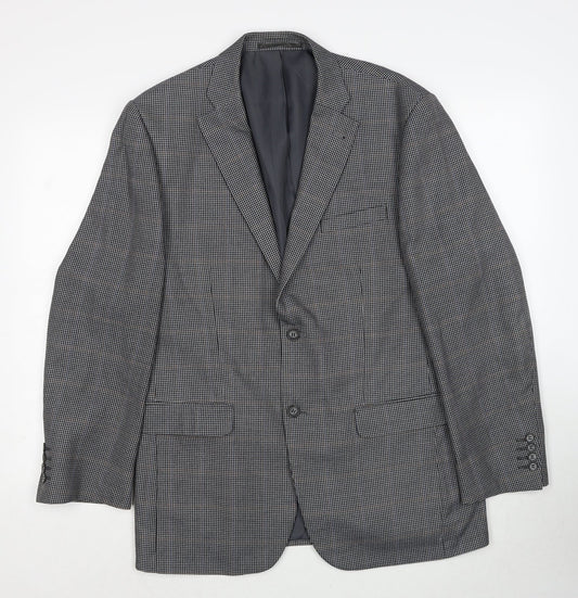 Mens UK Size 40 GreenWoods Regular Grey Suit Jacket