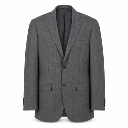 Greenwoods Mens Grey Geometric Polyester Jacket Blazer Size 40 Regular