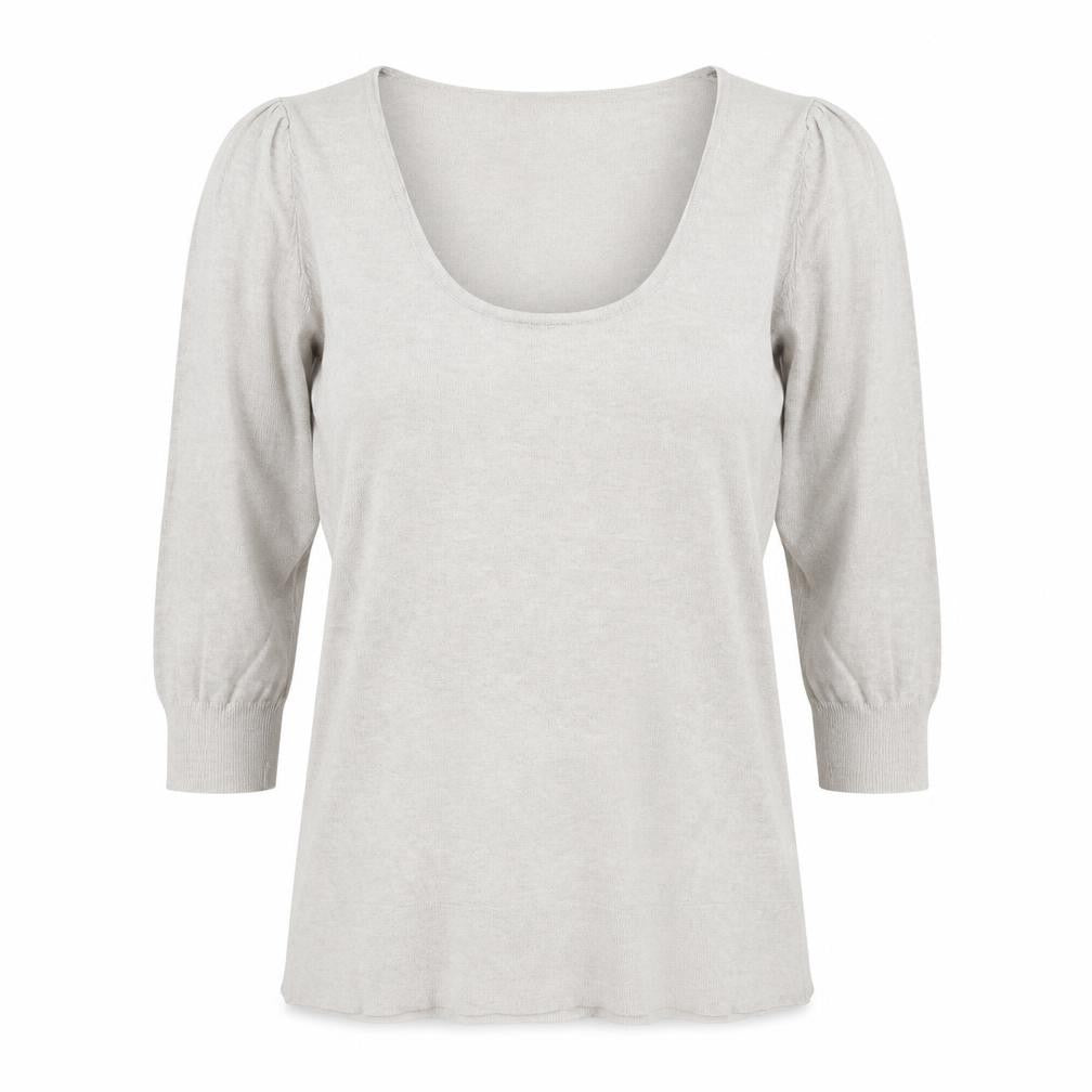 Womens UK Size S Zara Grey Basic T-Shirt