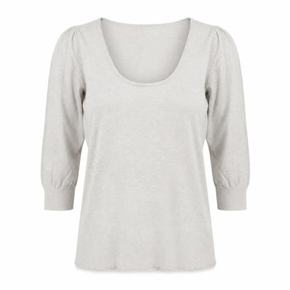 Womens UK Size S Zara Grey Basic T-Shirt
