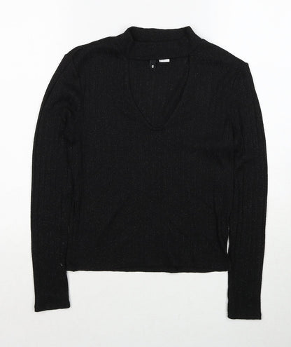 Womens UK Size S H&M Black Pullover Jumper