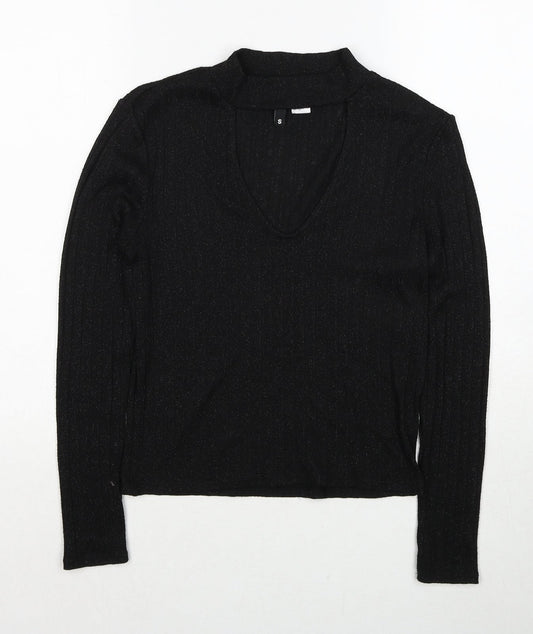 Womens UK Size S H&M Black Pullover Jumper