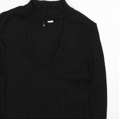 Womens UK Size S H&M Black Pullover Jumper
