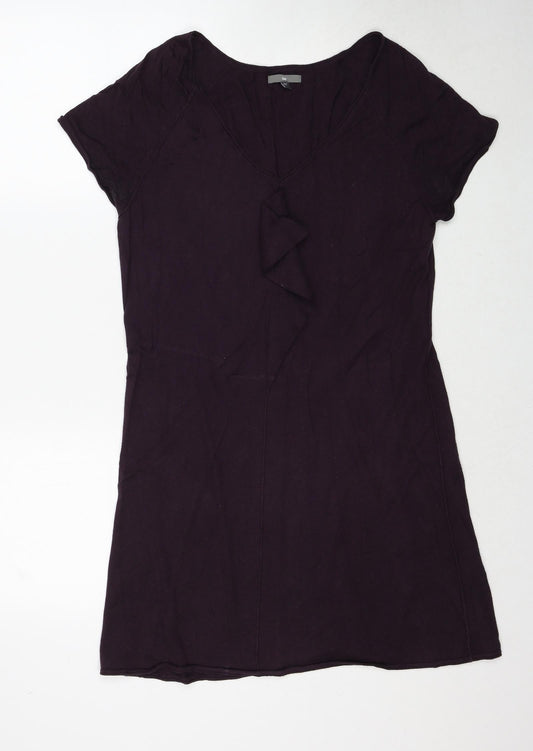 Gap Womens Purple Round Neck Polyester Pullover Jumper Size M