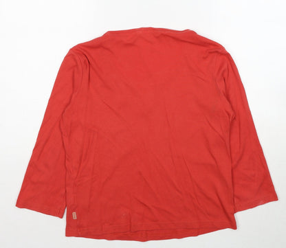 Womens UK Size 12 Debenhams Orange Basic Blouse
