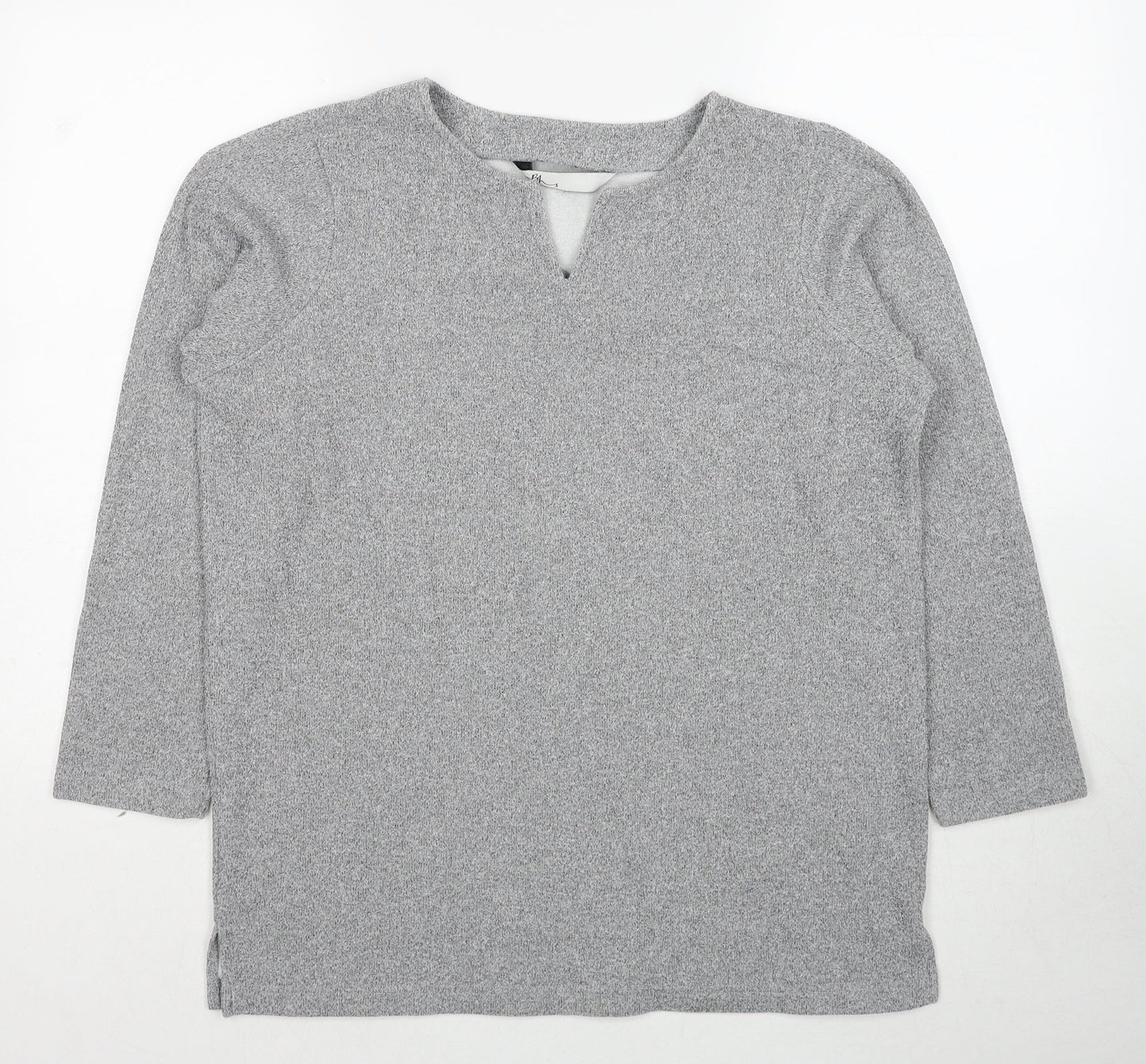 BHS Womens Grey Polyester Pullover Sweatshirt Size 12 Pullover
