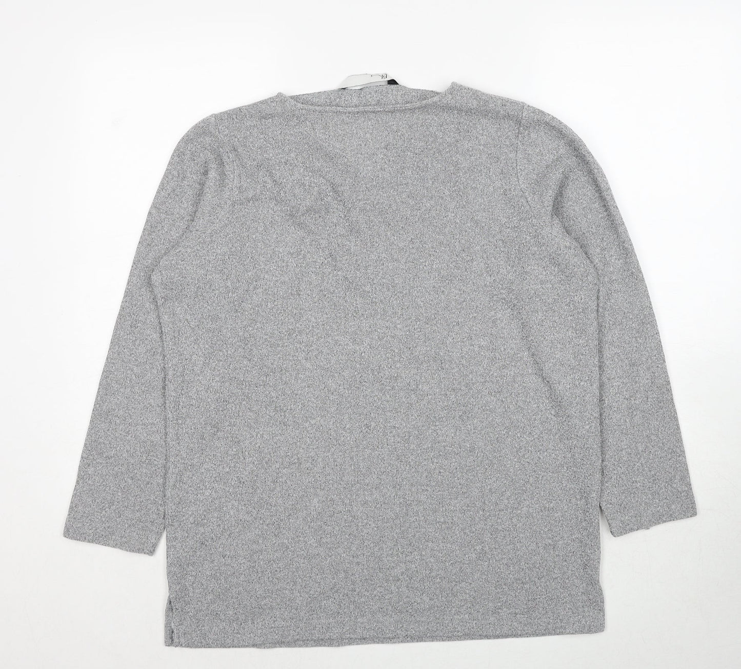 BHS Womens Grey Polyester Pullover Sweatshirt Size 12 Pullover