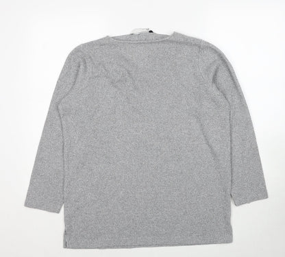 BHS Womens Grey Polyester Pullover Sweatshirt Size 12 Pullover