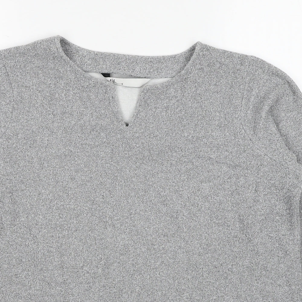 BHS Womens Grey Polyester Pullover Sweatshirt Size 12 Pullover