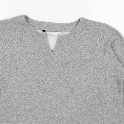 BHS Womens Grey Polyester Pullover Sweatshirt Size 12 Pullover