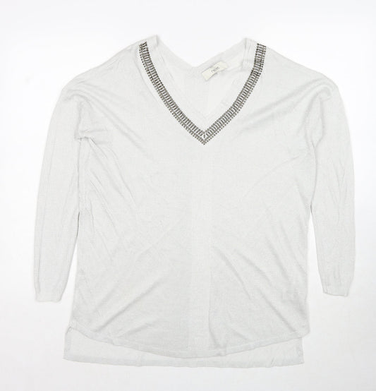 Womens UK Size 14 NEXT Grey Pullover Jumper