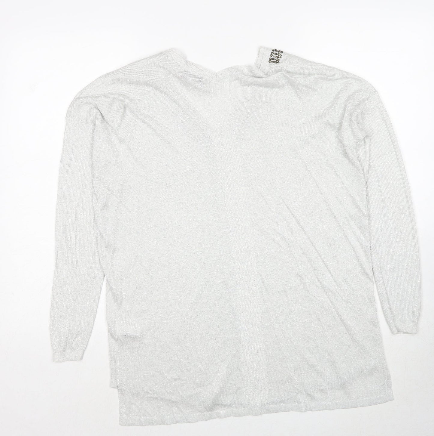 Womens UK Size 14 NEXT Grey Pullover Jumper