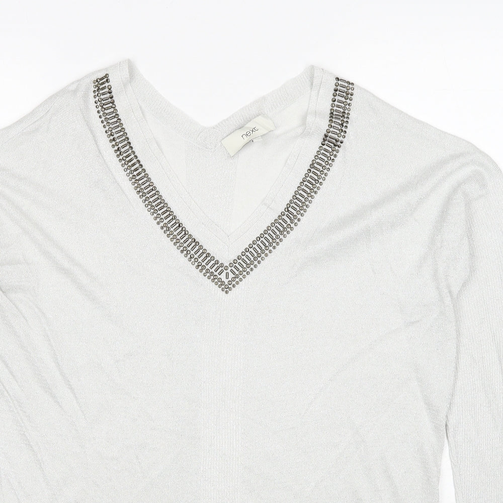 Womens UK Size 14 NEXT Grey Pullover Jumper