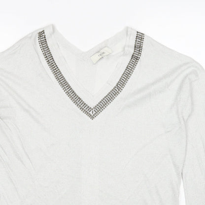 Womens UK Size 14 NEXT Grey Pullover Jumper