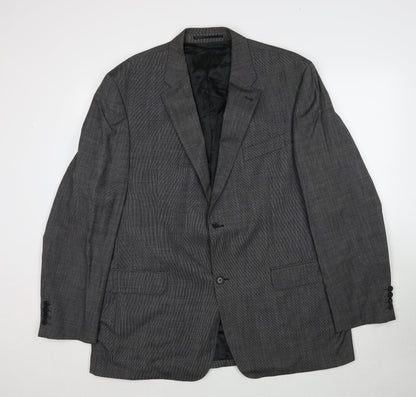 Mens UK Size 46 Digel Regular Grey Suit Jacket