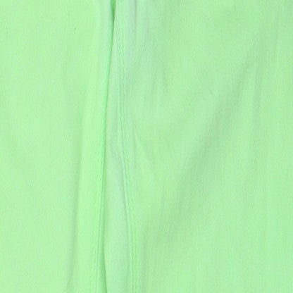 Fishbone Womens Green Cotton Skinny Jeans Size L Regular Zip