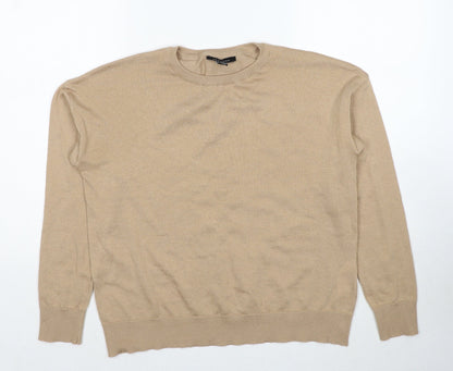 Womens UK Size S New Look Beige Pullover Jumper