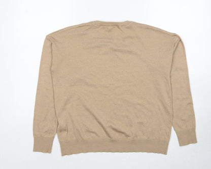Womens UK Size S New Look Beige Pullover Jumper