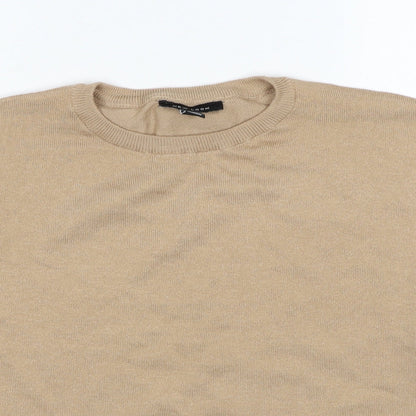 Womens UK Size S New Look Beige Pullover Jumper