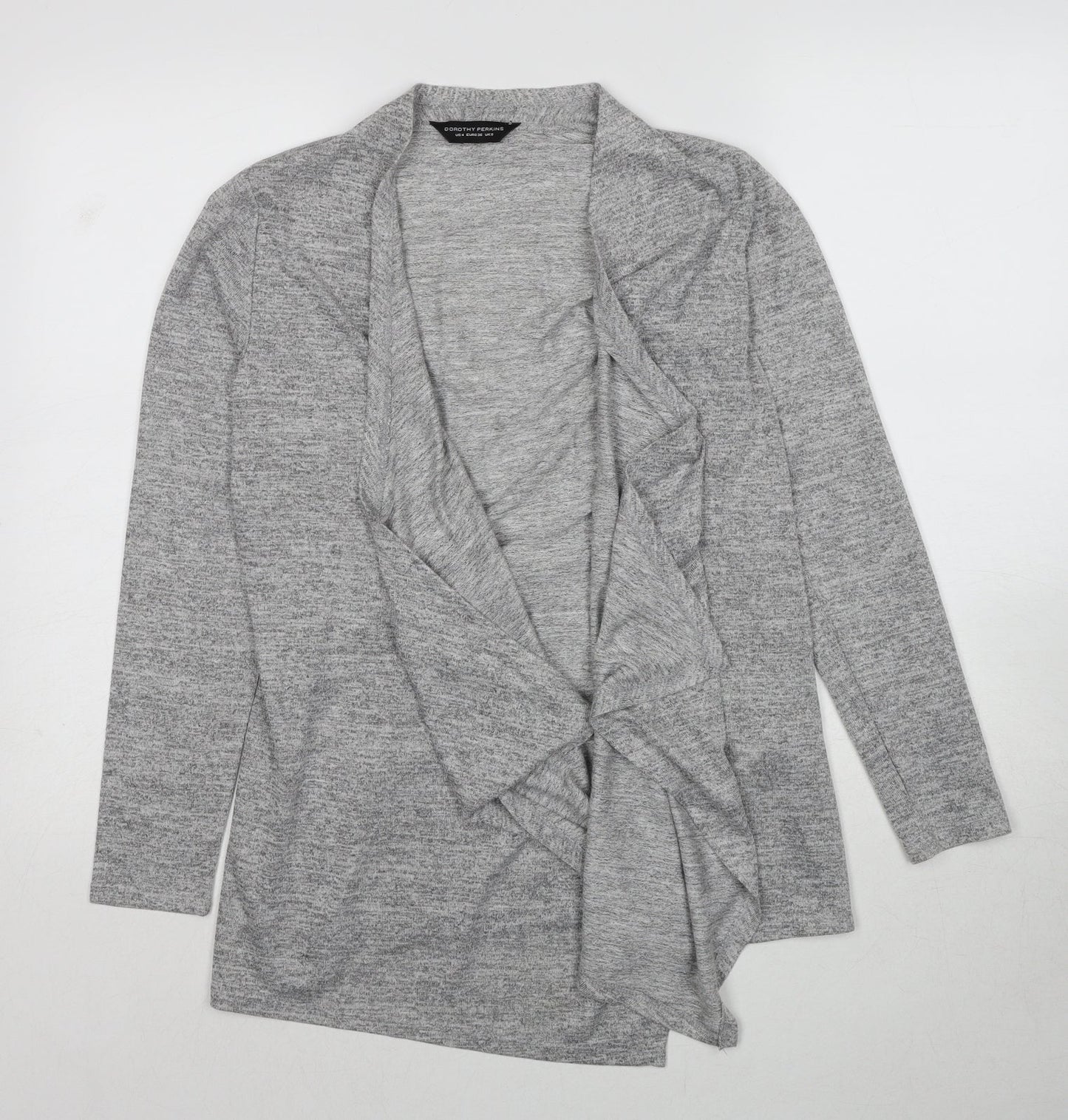 Womens UK Size 8 Dorothy Perkins Grey Cardigan Jumper