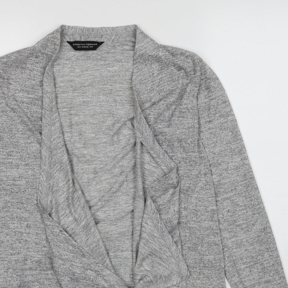 Womens UK Size 8 Dorothy Perkins Grey Cardigan Jumper